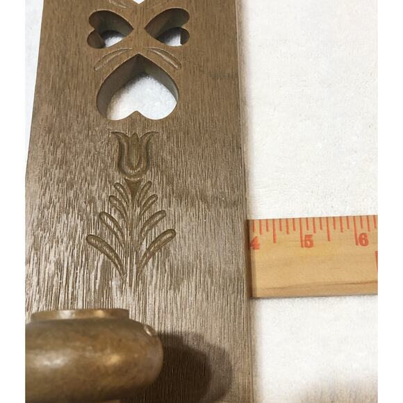VTG Homco Burwood Sconce Set Of 2 Wall Hanging Candle Holders Heart Cutouts Nice - Picture 7 of 10
